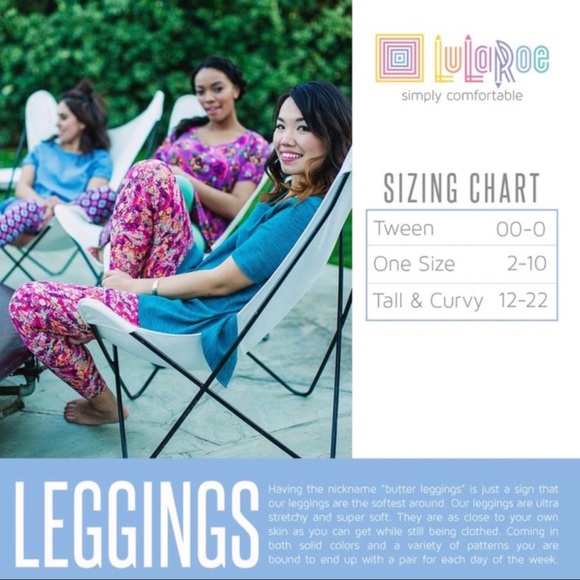 LuLaRoe OS Leggings One Size 2-10 LLR - Picture 5 of 6